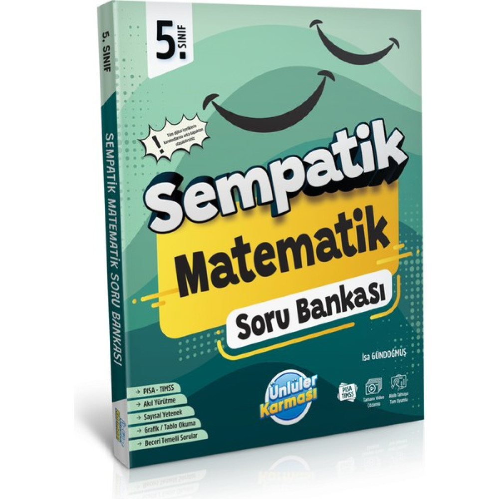 Ünlüler Karması 5. Sınıf Sempatik Matematik Soru Bankası Kaynak Kitapları Fiyatı