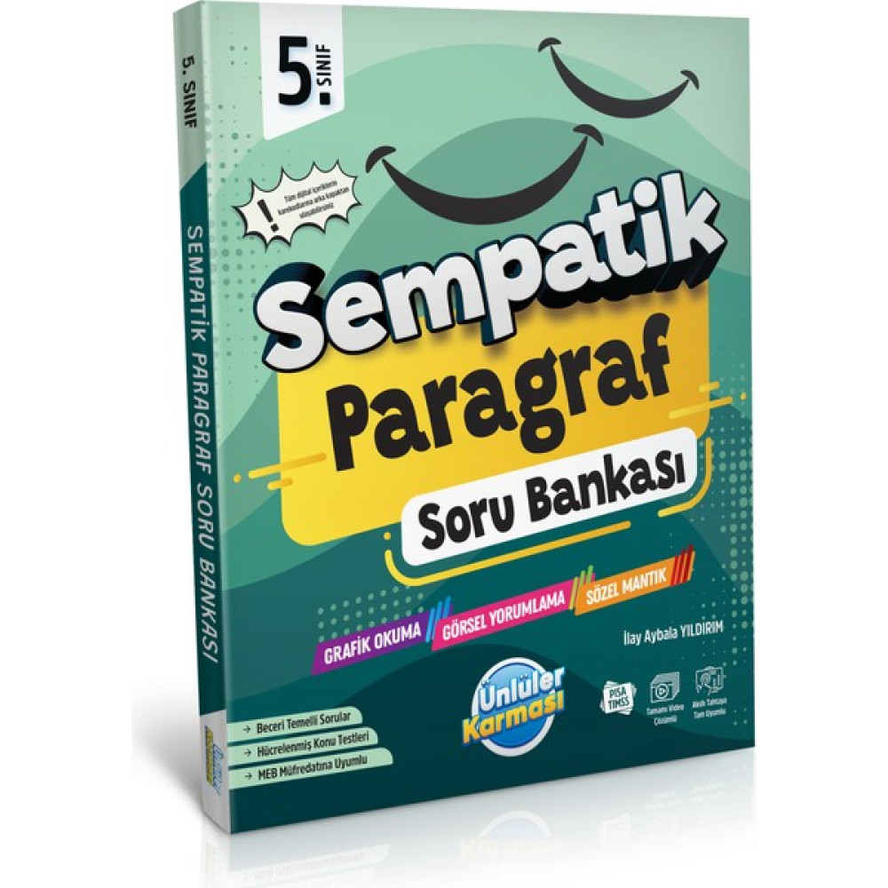 Ünlüler Karması 5. Sınıf Sempatik Paragraf Soru Bankası Kaynak Kitapları Fiyatı