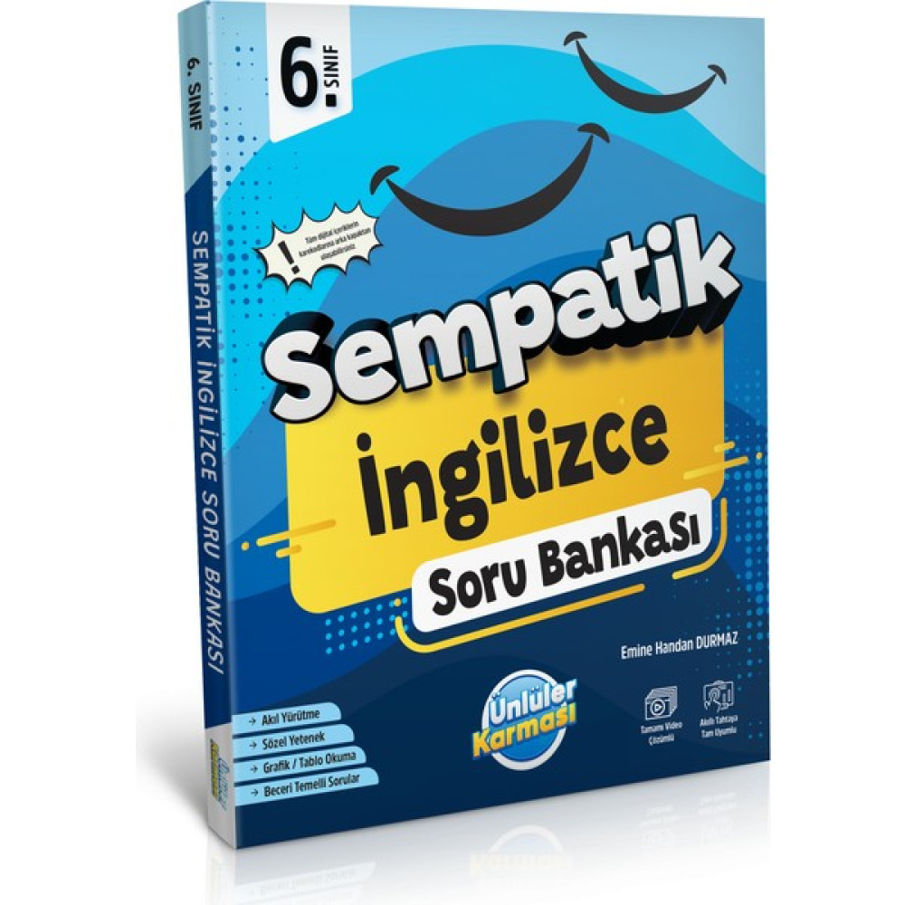 Ünlüler Karması 6. Sınıf Sempatik İngilizce Soru Bankası Kaynak Kitapları Fiyatı