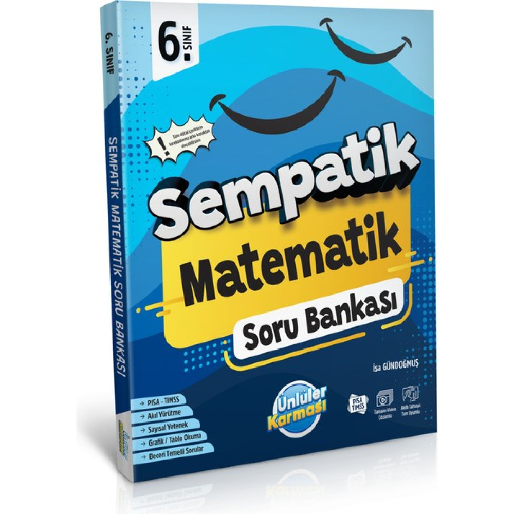 Ünlüler Karması 6. Sınıf Sempatik Matematik Soru Bankası Kaynak Kitapları Fiyatı