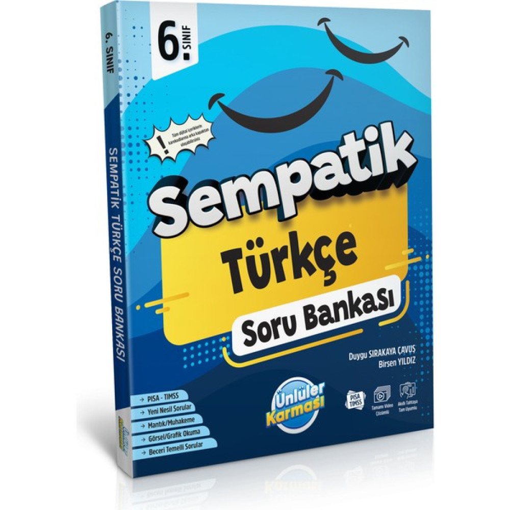 Ünlüler Karması 6. Sınıf Sempatik Türkçe Soru Bankası Kaynak Kitapları Fiyatı