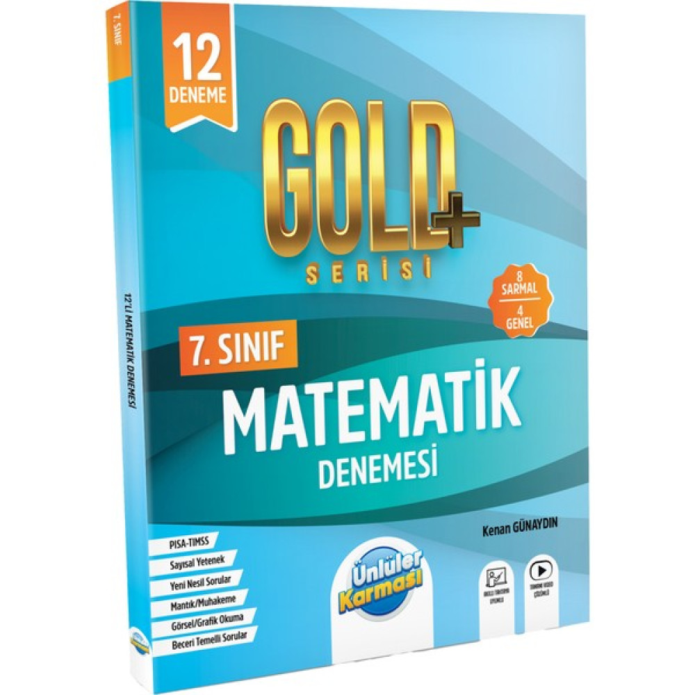 Ünlüler Karması 7. Sınıf Gold Serisi Matematik Denemesi Kaynak Kitapları Fiyatı