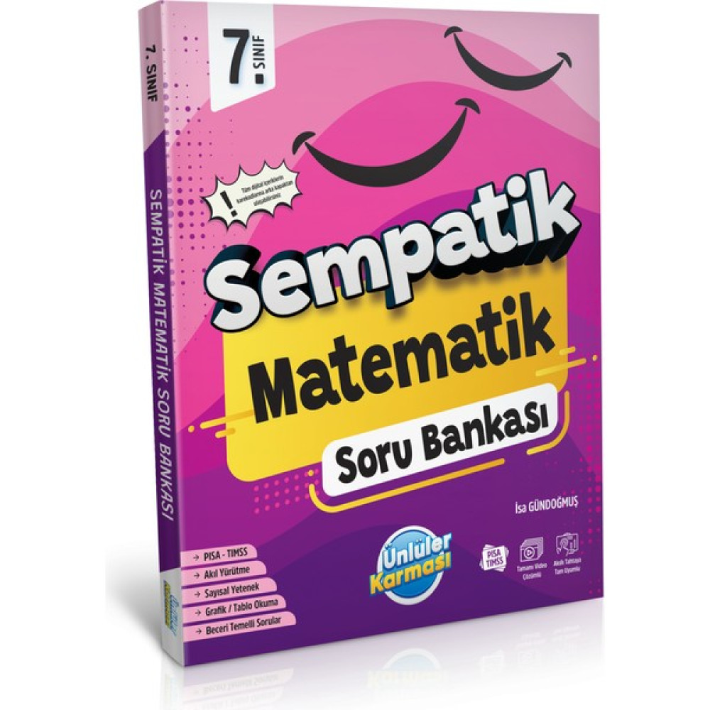 Ünlüler Karması 7. Sınıf Sempatik Matematik Soru Bankası Kaynak Kitapları Fiyatı