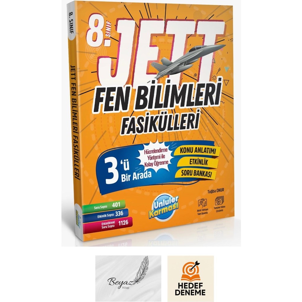 Ünlüler Karması 8.sınıf Lgs Jett Fen Bilimleri Fasikülleri Hedef Deneme Kaynak Kitapları Fiyatı