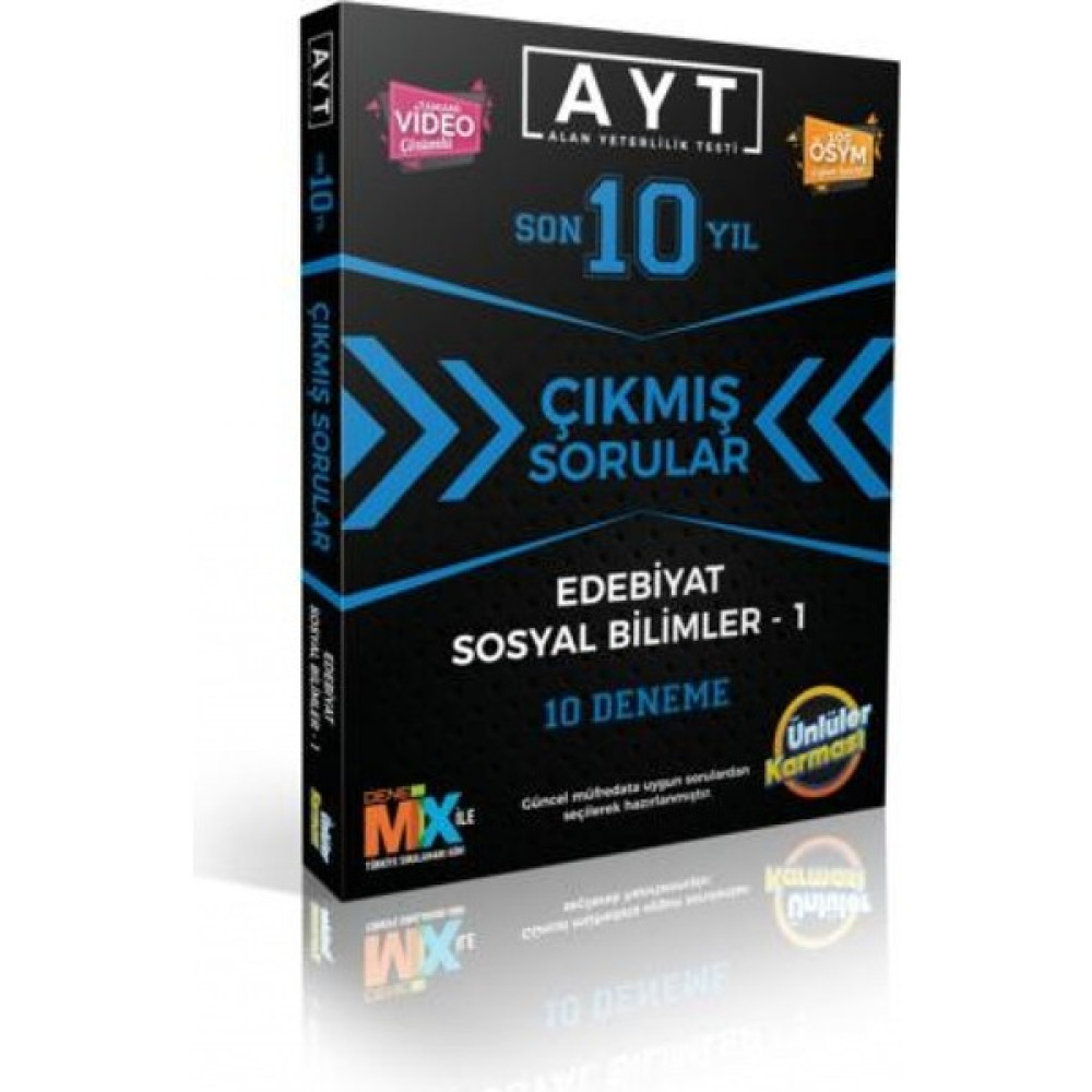 Ünlüler Karması AYT Edebiyat Sos-1 Çıkmış Soru Karması 10 Deneme Yeni 2022 Temel Yeterlilik Testi (TYT) Fiyatı
