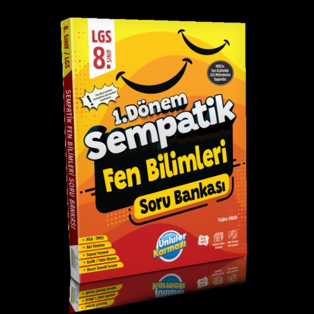 Ünlüler Karması LGS 8. Sınıf 1. Dönem Sempatik Fen Bilimleri Soru Bankası Ders Sınav Kitapları Fiyatı