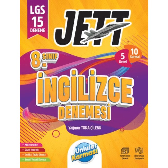 Ünlüler Karması LGS Jett İngilizce 16 Deneme Sınavı Ünlüler Karma Diğer Fiyatı