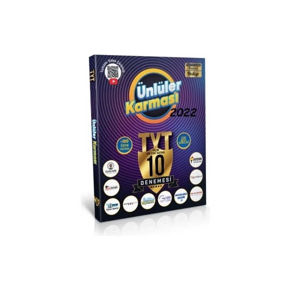 Ünlüler Karması TYT 10 Karma Deneme 2023 Kaynak Kitapları Fiyatı
