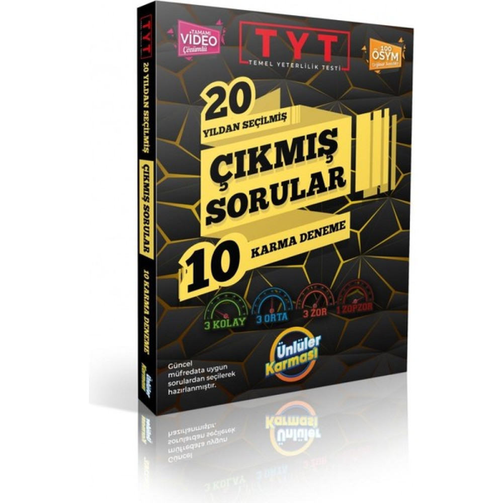 Ünlüler Karması TYT 20 Yıldan Seçilmiş Çıkmışsorular Karma Deneme Temel Yeterlilik Testi (TYT) Fiyatı
