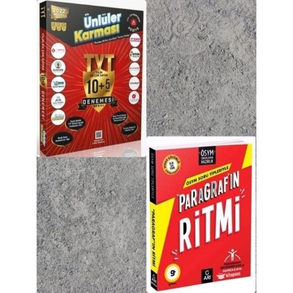 Ünlüler Karması Tyt Genel 10+5 Karma Deneme + Paragrafın Ritmi Üniversite Sınavına Hazırlık Türkçe Fiyatı