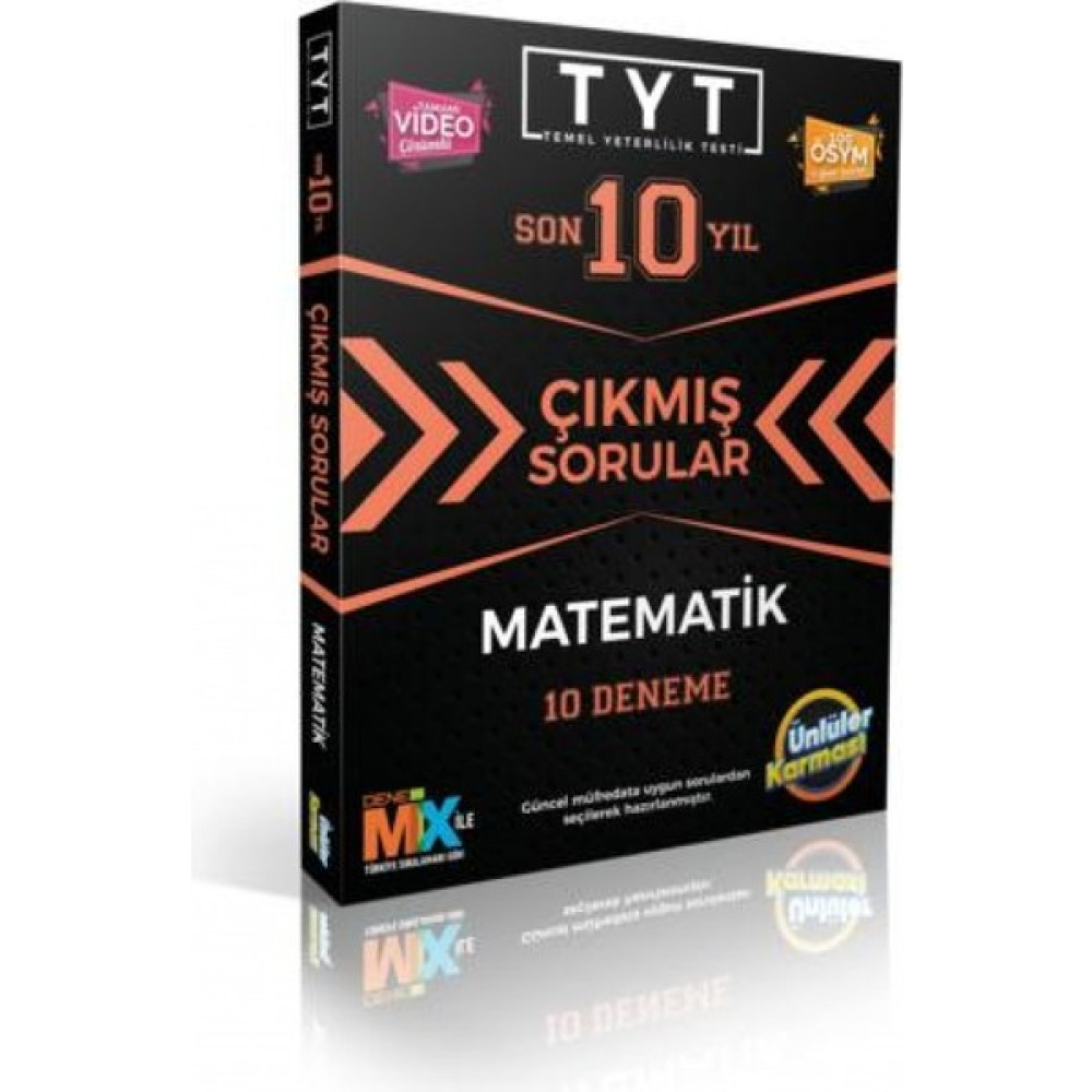 Ünlüler Karması TYT Matematik Çıkmış Soru Karması 10 Deneme Yeni 2022 Temel Yeterlilik Testi (TYT) Fiyatı