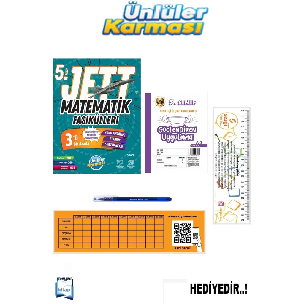 Ünlüler Karması Ünlüler 5.sınıf Jett Matematik Fasikülleri (Güncel Baskı)...hediyeli Tüm Dersler Fiyatı