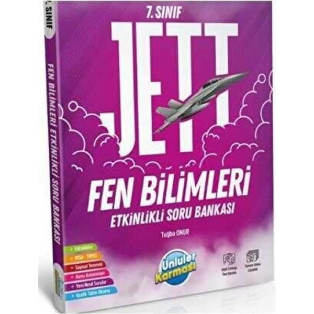 Ünlüler Karması Yayınları 7. Sınıf Jett Fen Bilimleri Etkinlikli Soru Bankası Kaynak Kitapları Fiyatı