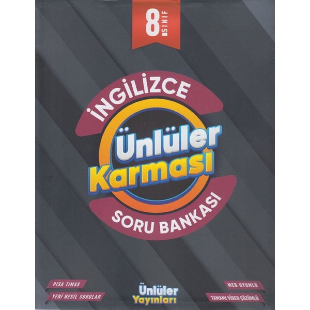 Ünlüler Yayınları 8. Sınıf Ingilizce Soru Bankası Kaynak Kitapları Fiyatı