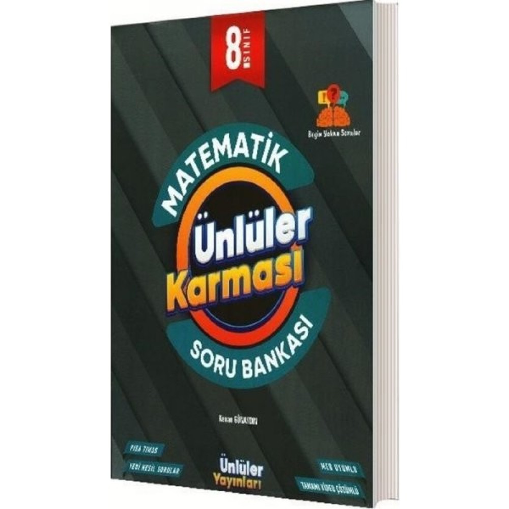 Ünlüler Yayınları 8. Sınıf Matematik Soru Bankası Ders Sınav Kitapları Fiyatı