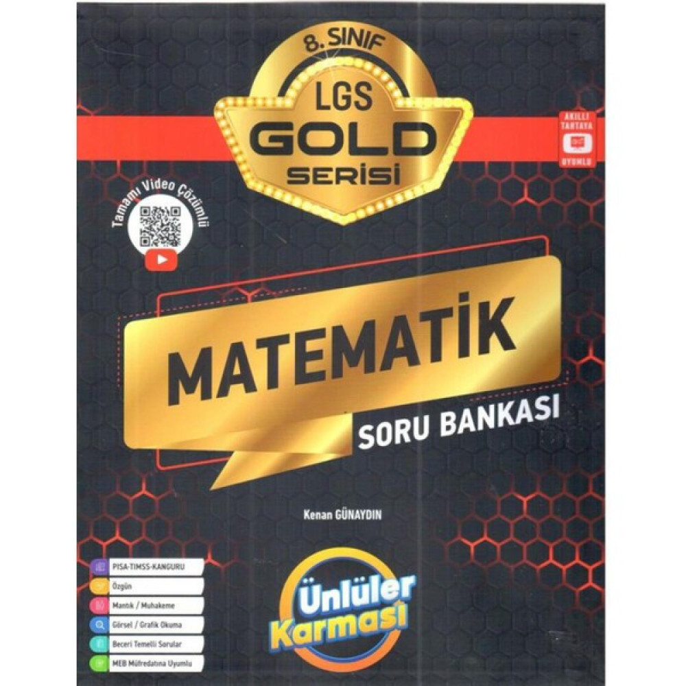 Ünlüler Yayınları Ünlüler 8.sınıf Gold Matematik Soru Bankası Kaynak Kitapları Fiyatı