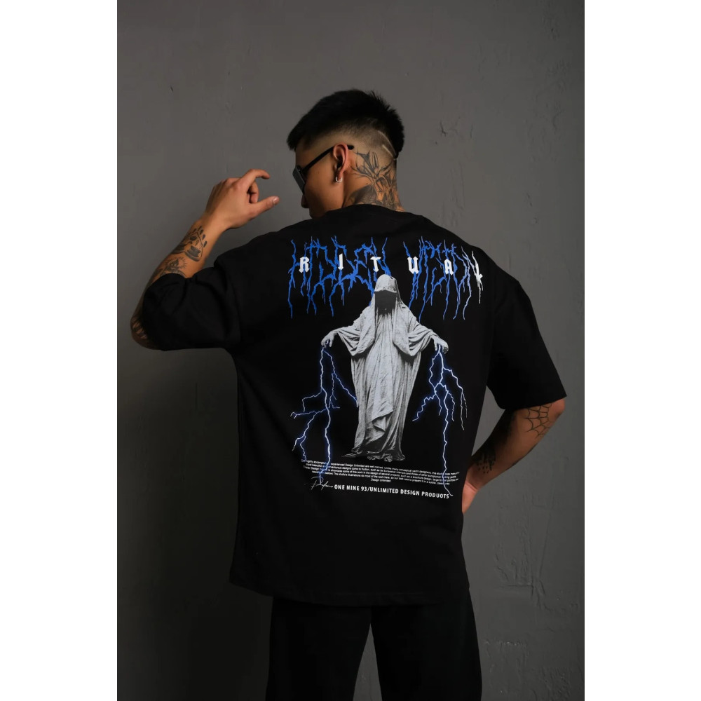 unrivaled Ritual Baskılı Oversize Pamuk Unisex Tshirt 2XL Beden Bayan T-shirt Fiyatı