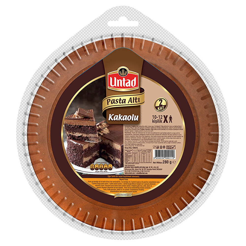 Untad Pastaaltı Kakolu 280 G Unlu Mamüller Fiyatı