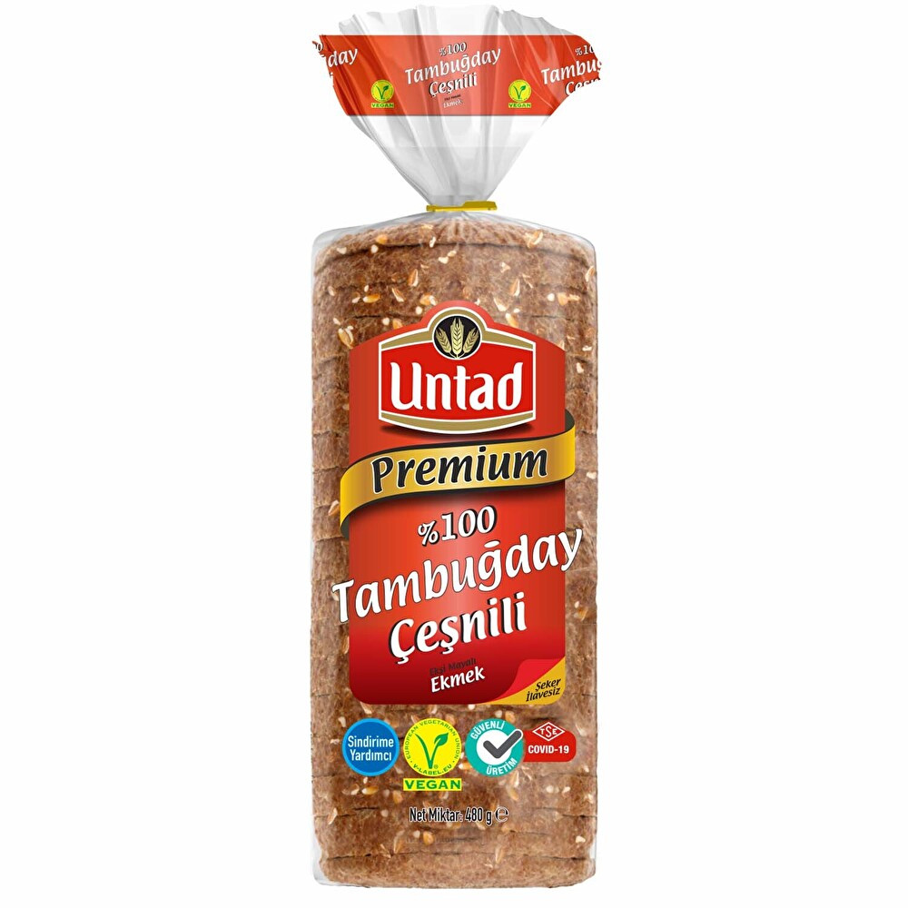 Untad Premium Tam Buğday Ceşnili Ekmek 480 g Unlu Mamüller Fiyatı