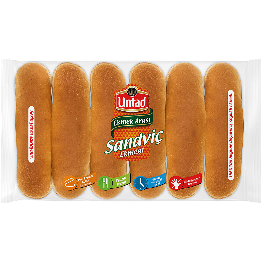 Untad Sandviç Ekmeği Eko Paket 6'lı Unlu Mamüller Fiyatı