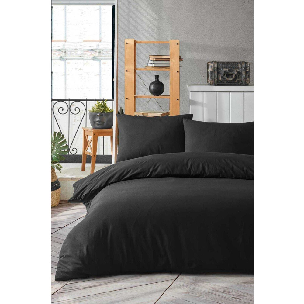 üntaş Life 200x220 Düz Siyah Çift Kişilik Nevresim Seti Nevresim Takımı Fiyatı