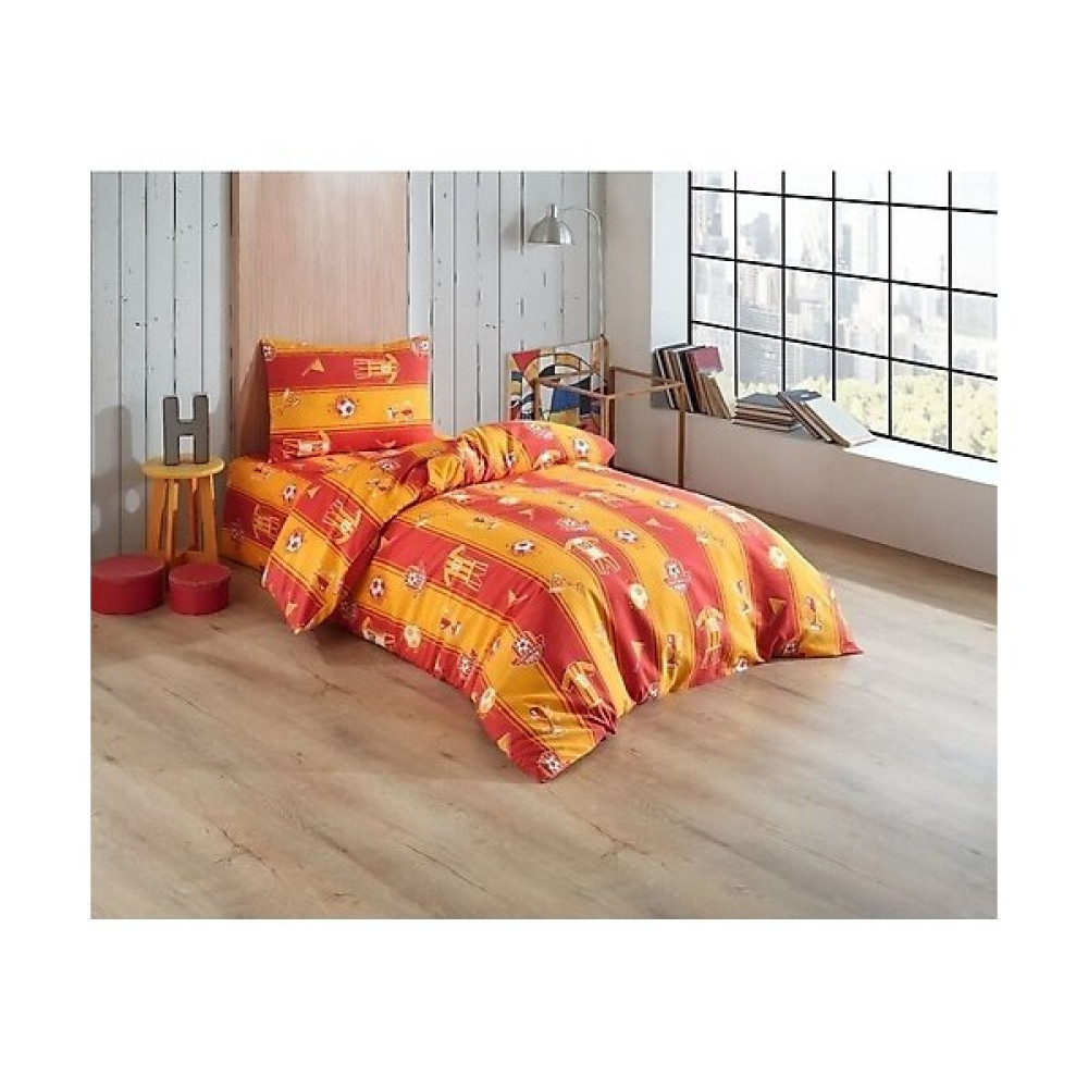 Üntaş Tekstil Üntaş Taraftar Sarı Kırmızı Tek Kişilik Nevresim Seti gstaraftartek - Renkli - 120 x 220 cm Nevresim Takımı Fiyatı