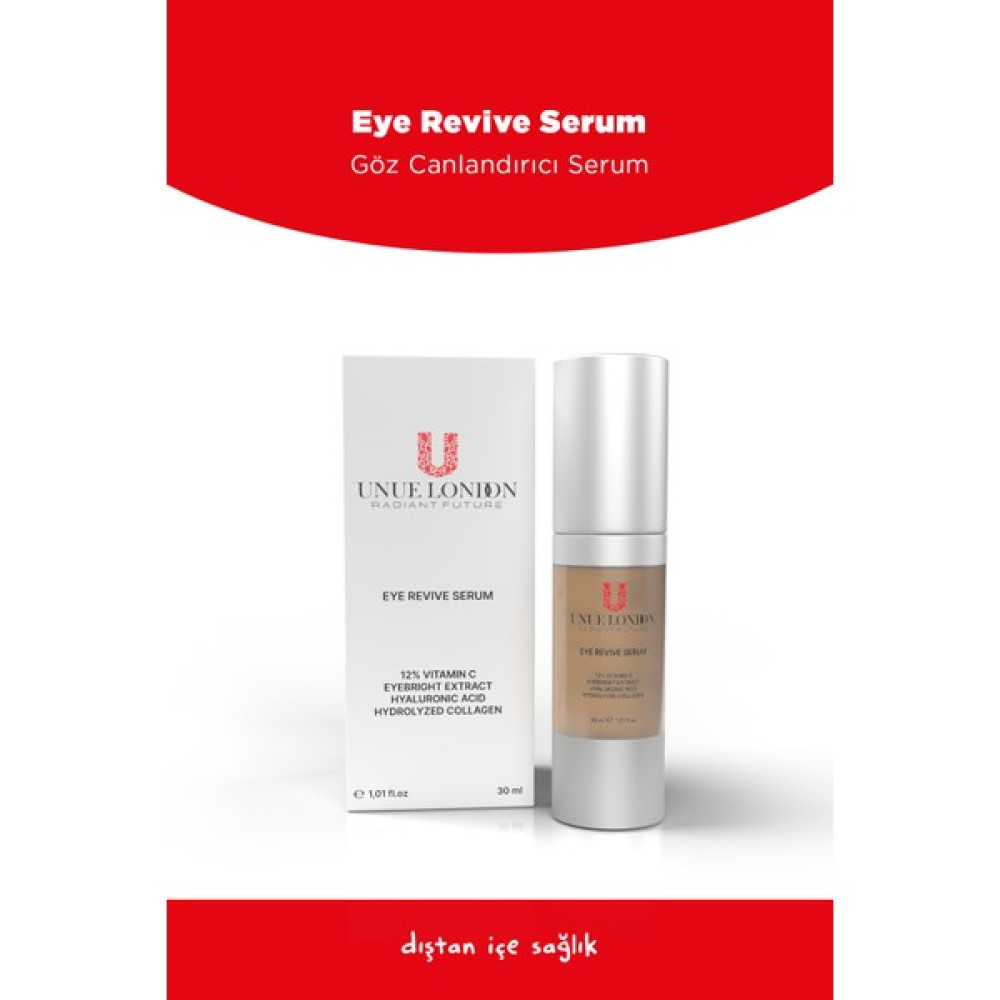 Unue London %12 Vıtamın C + Hyaluronıc Acıd + Collagen Göz Canlandırıcı Serumu 30 ml Göz Kremi Fiyatı