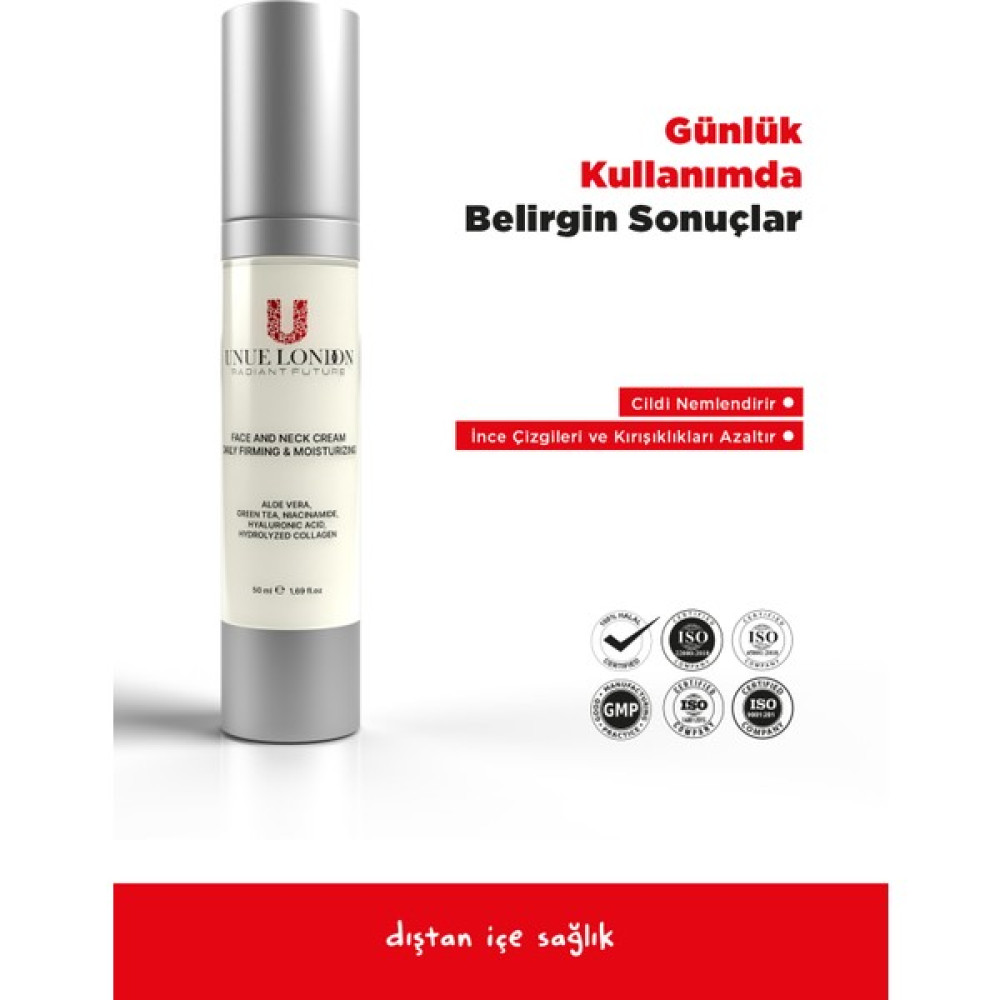 Unue London Günlük Sıkılaştırıcı & Nemlendirici Yüz ve Boyun Kremi 50 ml Nemlendiriciler Fiyatı