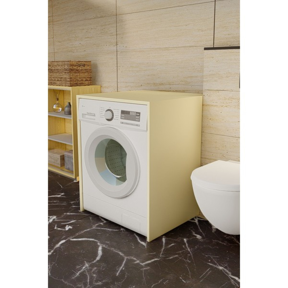 Ünüvar Konsept Çamaşır Makinesi Alt Dolabı - Krem Banyo Dolabı / Mobilyası Fiyatı