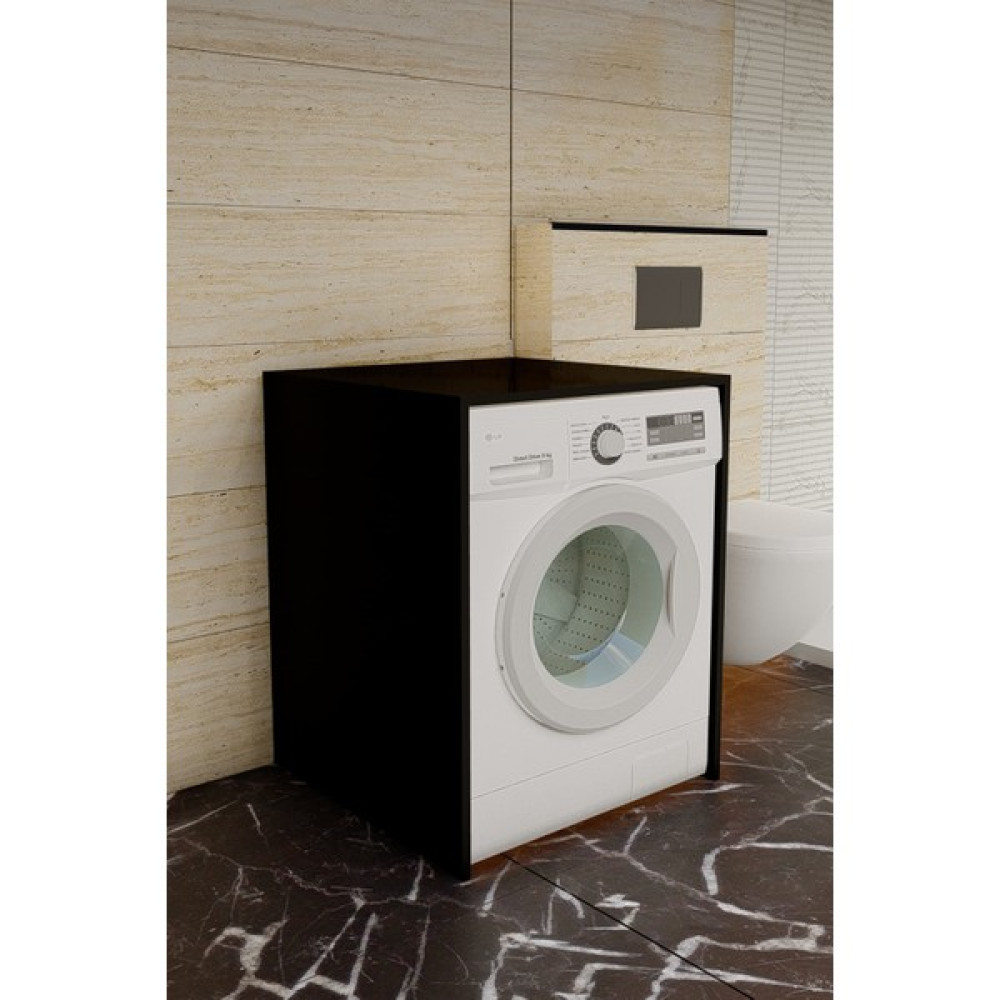 Ünüvar Konsept Çamaşır Makinesi Alt Dolabı - Siyah Banyo Dolabı / Mobilyası Fiyatı