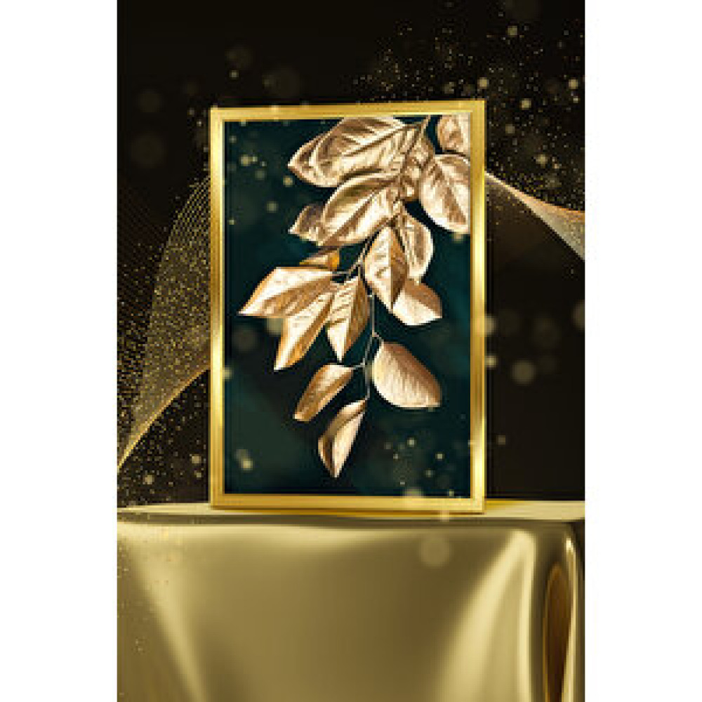 UON Gold Renk - 50x60 Çerçeveli Tablo Modern Sanatsal Tablo Tekli Çerçeve 50x60 cm Resim & Fotoğraf Çerçevesi Fiyatı