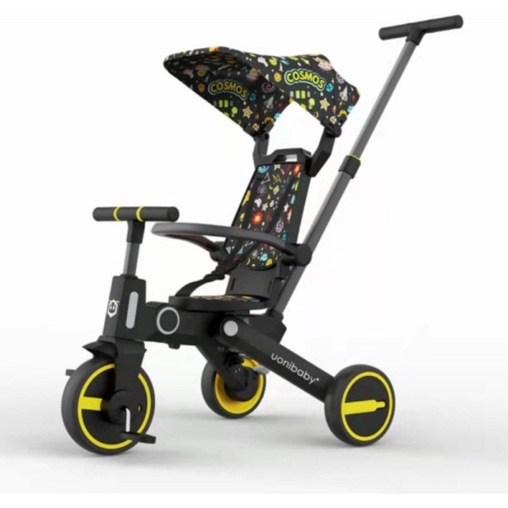 Uonibaby Hafif Katlanabilir Bebek Çocuk Üç Tekerlekli Bisikleti - Siyah (Yurt Dışından) - Renkli Bebek Arabası ve Pusetler Fiyatı