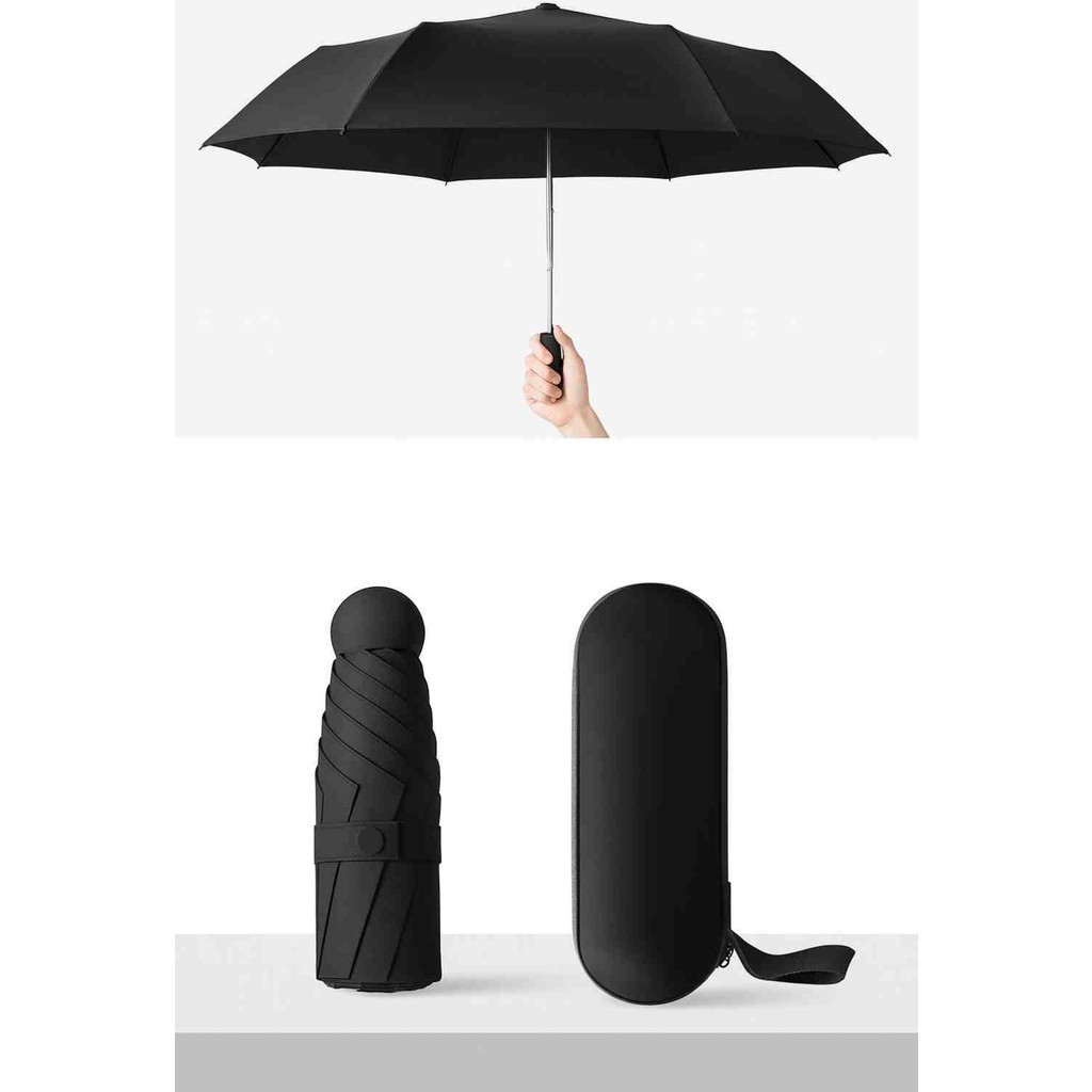 Upeka Manuel Mini Kapsül Şemsiye Katlanabilir Unisex Su Geçirmez Rüzgar Dayanıklı Şık ve Modern Tasarım Kutu Kılıflı Diğer Fiyatı