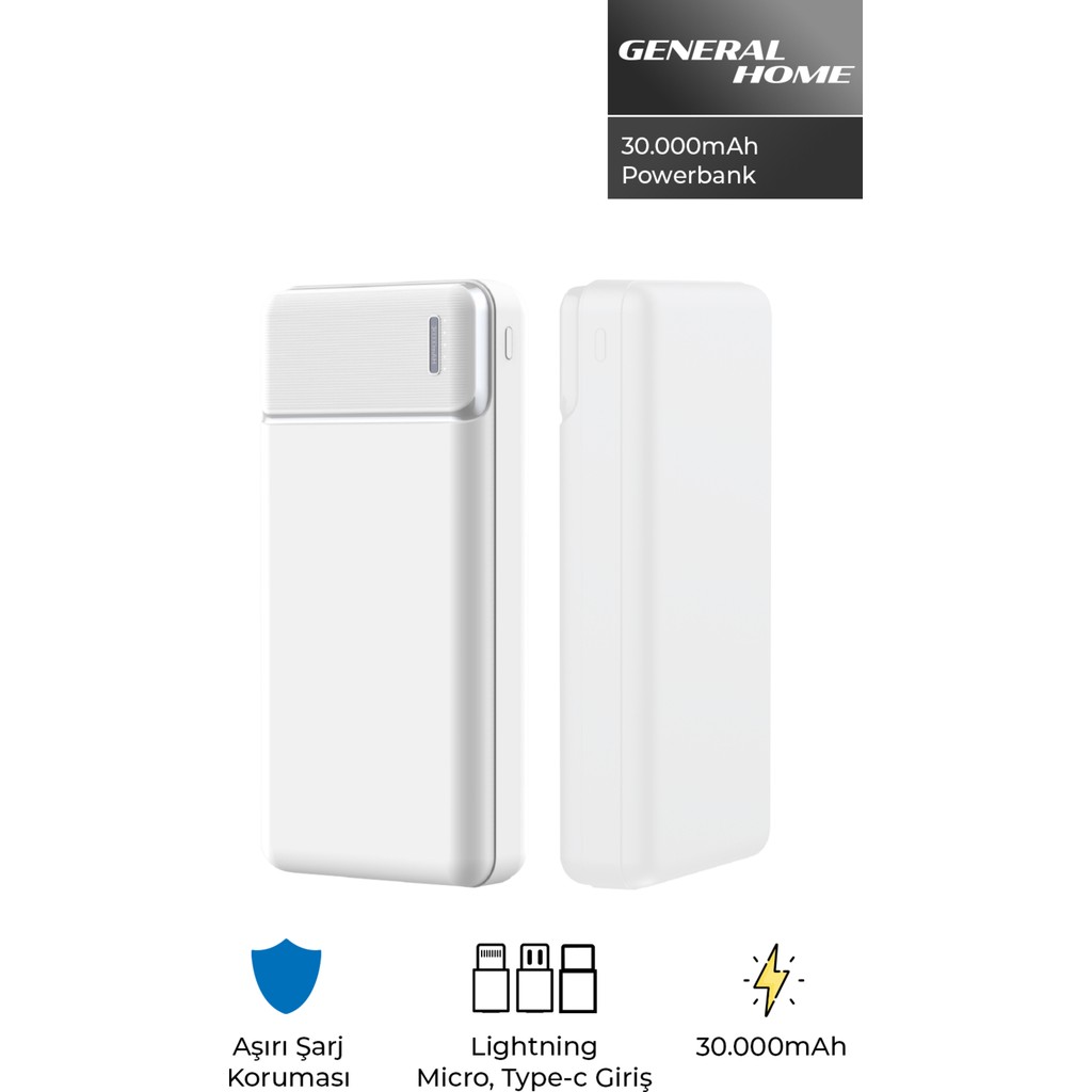 Upfull Sz-31 30.000 Mah Beyaz Powerbank 5 USB Çıkışlı Güçlü Pil Gücü ile Taşınabilir Taşınabilir Şarj Cihazı - Powerbank Fiyatı