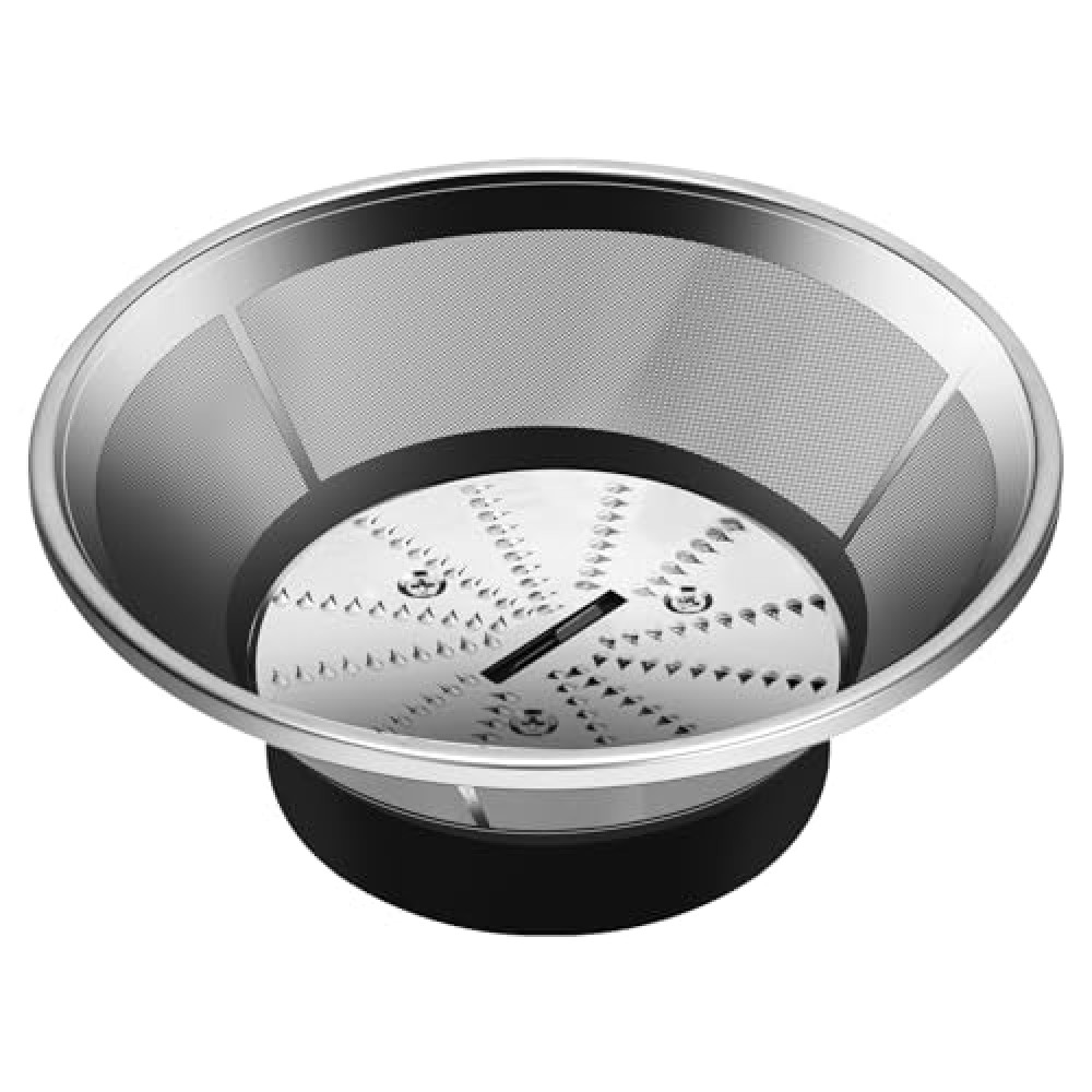 Upgrade SP0010662 BR-1 Mesh Filter Basket Assembly for Juicer & Blender, Premium Replacement Parts Compatible with Models JE95XL, JE98XL, BJE200XL, JE900 - Ready to Use Mesh Bowl, Blade and Base