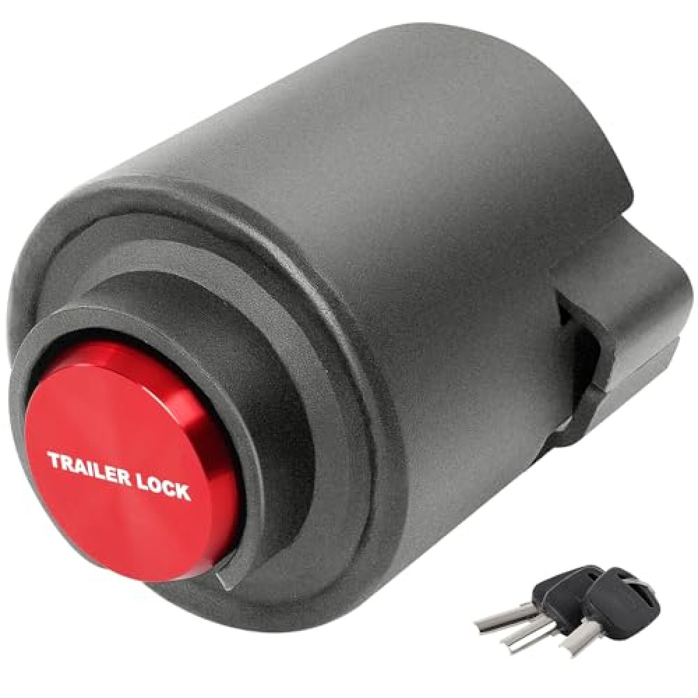 Upgraded 2 5/16" Trailer Lock, Heavy Duty Safety Tongue Locks, Super Solid Thick Steel,2 5/16 Spherical Hook Coupler Lock,Anti-Theft Anti-Smashing,for Rv,Trailer,Boat,Off-Road Vehicle