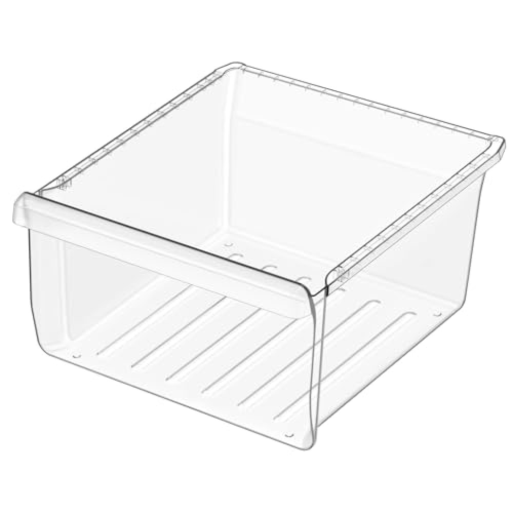 UPGRADED DA97-08693B Refrigerator Crisper Drawer Compatible with Samsung Refrigerator Drawer Replacement DA97-08693A Fridge Crisper Bin Upper RS25J500DSR RS25J500DSG RS25H5000SR RS261MDRS Drawer
