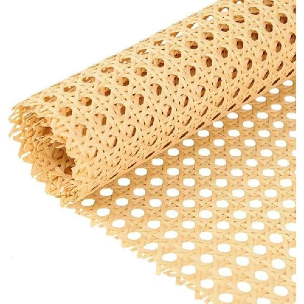 Upgraded Plastic Rattan Webbing, 16"x20" inches DIY Handwoven Synthetic Poly Rattan, Wicker Cane Rattan Webbing for Home Decor Projects Furniture Caning Chairs Cabinets Beds Furniture & Decor Fiyatı
