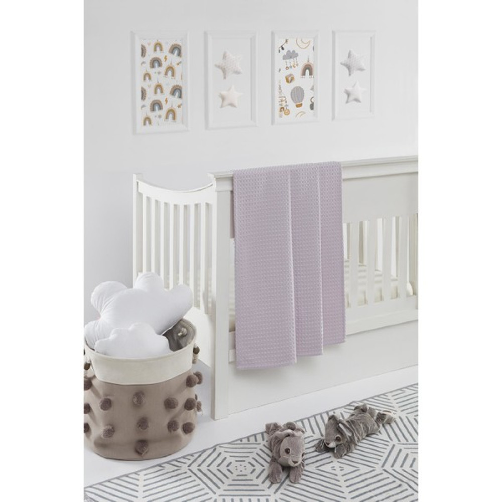 Upline Baby Lila %100 Pamuklu Bebek BATTANIYESI(100X150) - Mor Oto Boyaları Fiyatı
