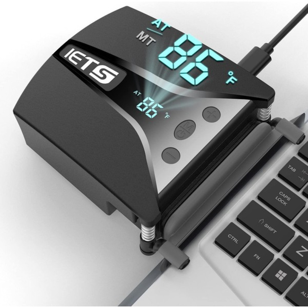 Upway GT202 Iets Notebook Laptop Vakum Soğutucu Fan Dijital Göstergeli Hızlı Soğutma - Siyah Dizüstü Bilgisayar Aksesuarları Fiyatı