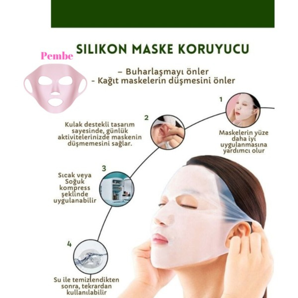 Uqmo - Yüz Maskesi Koruyucu & Sabitleyici - Kağıt Maske Sabitleyici - Pembe Maskeler Fiyatı