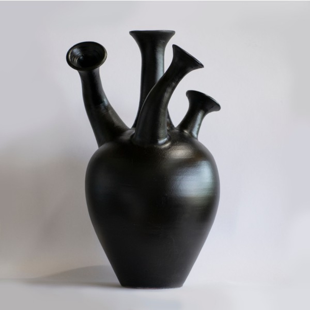 Urania Design Mysticera Modern ve Zarif Siyah Seramik, Çömlek, Vazo Vazo Fiyatı
