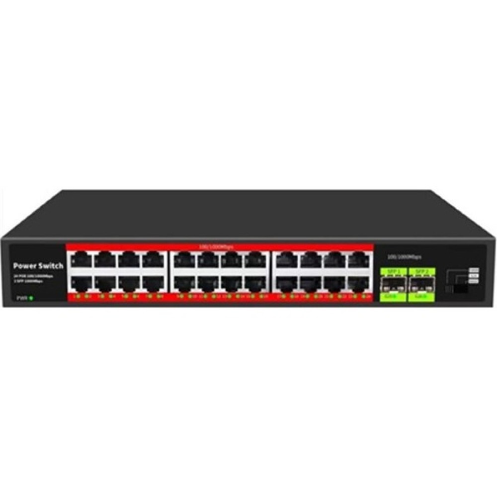 Uranıum POE-G2402SFP-300W 24 Port Gıgabıt+2xgb Sfp Uplınk Rackmount Poe Swıtch (Realtek Chıpset) Hub & Switch Fiyatı