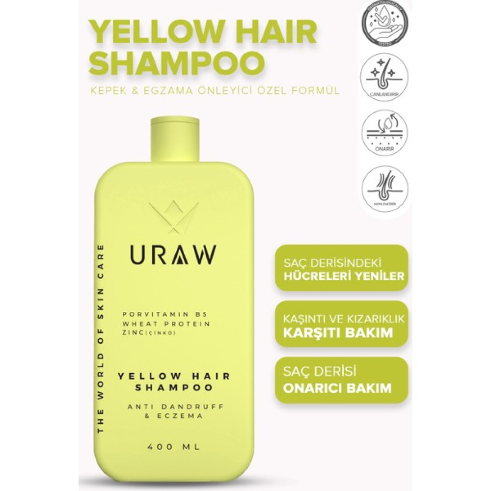 Uraw Yellow Shampoo Bakım Şampuanı ( 400 ml ) Oto Boyaları Fiyatı