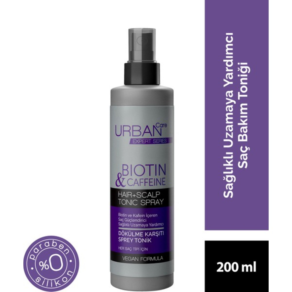 URBAN Care Expert Serisi Biotin ve Kafein Saç Toniği-Hızlı Uzamaya -200 ML Saç Bakım Maskeleri & Serumlar & Spreyler Fiyatı