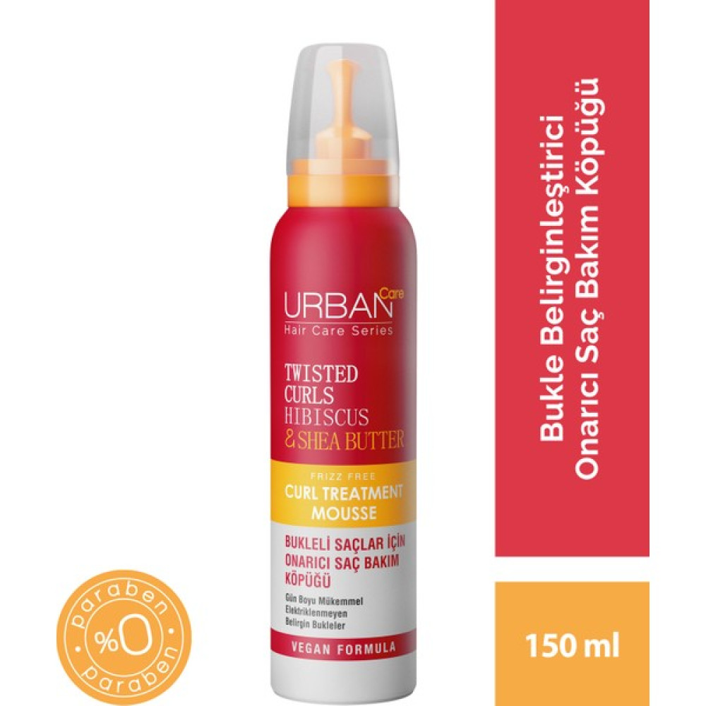 URBAN Care Hibiscus & Shea Butter Bukle Belirginleştirici Onarıcı Saç Bakım Köpüğü 150 ml - vegan Saç Şekillendirici Köpük Fiyatı