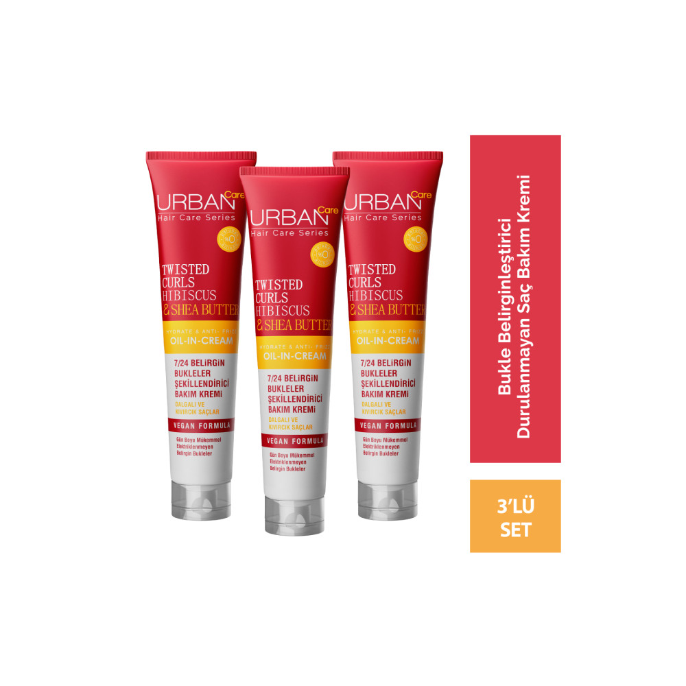 Urban Care Hibiscus&shea Butter Kıvırcık Ve Dalgalı Saçlara Özel Durulanmayan Krem 3x175 Ml-vegan Şampuan ve Saç Kremi Fiyatı