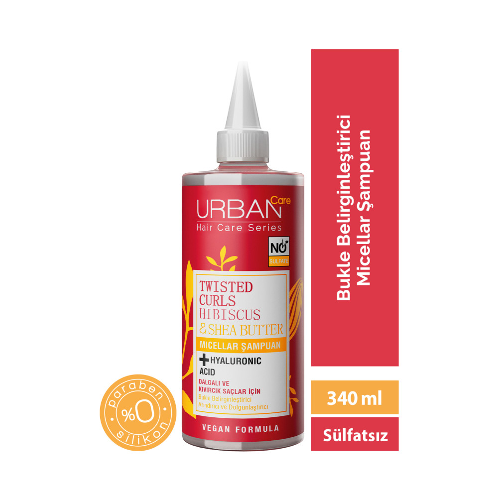 Urban Care Hibiscus&shea Butter Kıvırcık Ve Dalgalı Saçlara Özel Miselar Şampuan-sülfatsız-340 Ml Şampuan ve Saç Kremi Fiyatı