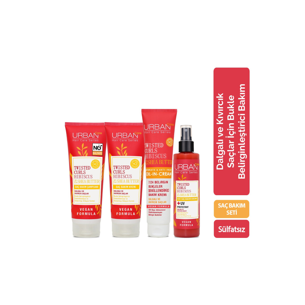 Urban Care Hibiscus&Shea Butter Kıvırcık&Dalgalı Saçlara Özel Bukle Belirginleştirici Saç Bakım Seti Şampuan ve Saç Kremi Fiyatı