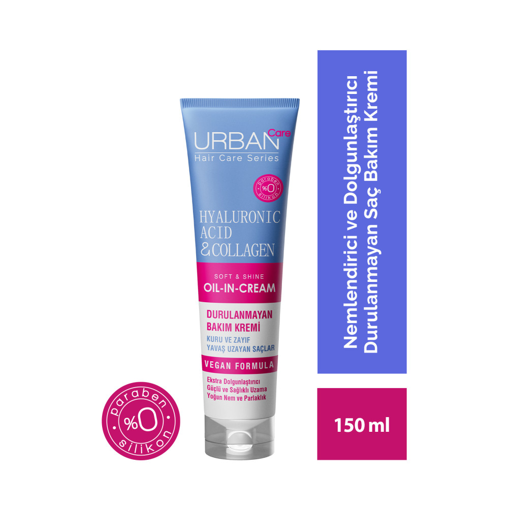 Urban Care Hyaluronik Asit&kolajen Kuru Ve Cansız Saçlara Özel Durulanmayan Bakım Kremi-vegan-150 ml Şampuan ve Saç Kremi Fiyatı